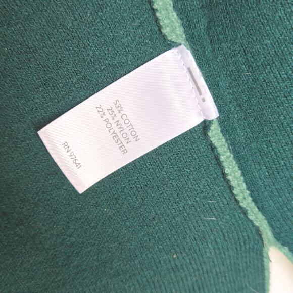 green open front sweater rn#97641 size M - Picture 2 of 4